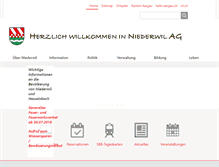 Tablet Screenshot of niederwil.ch